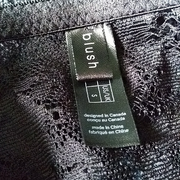 (NWOT)Blush bralette the lace black size small - Picture 4 of 5